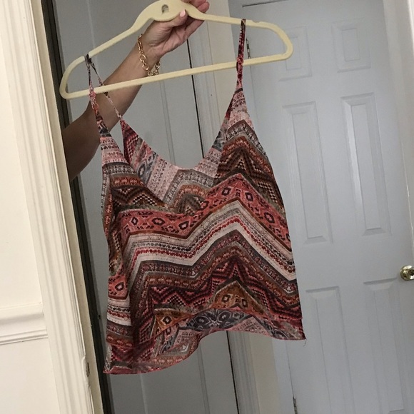 TOBI red/pink flowy tank - Picture 2 of 2